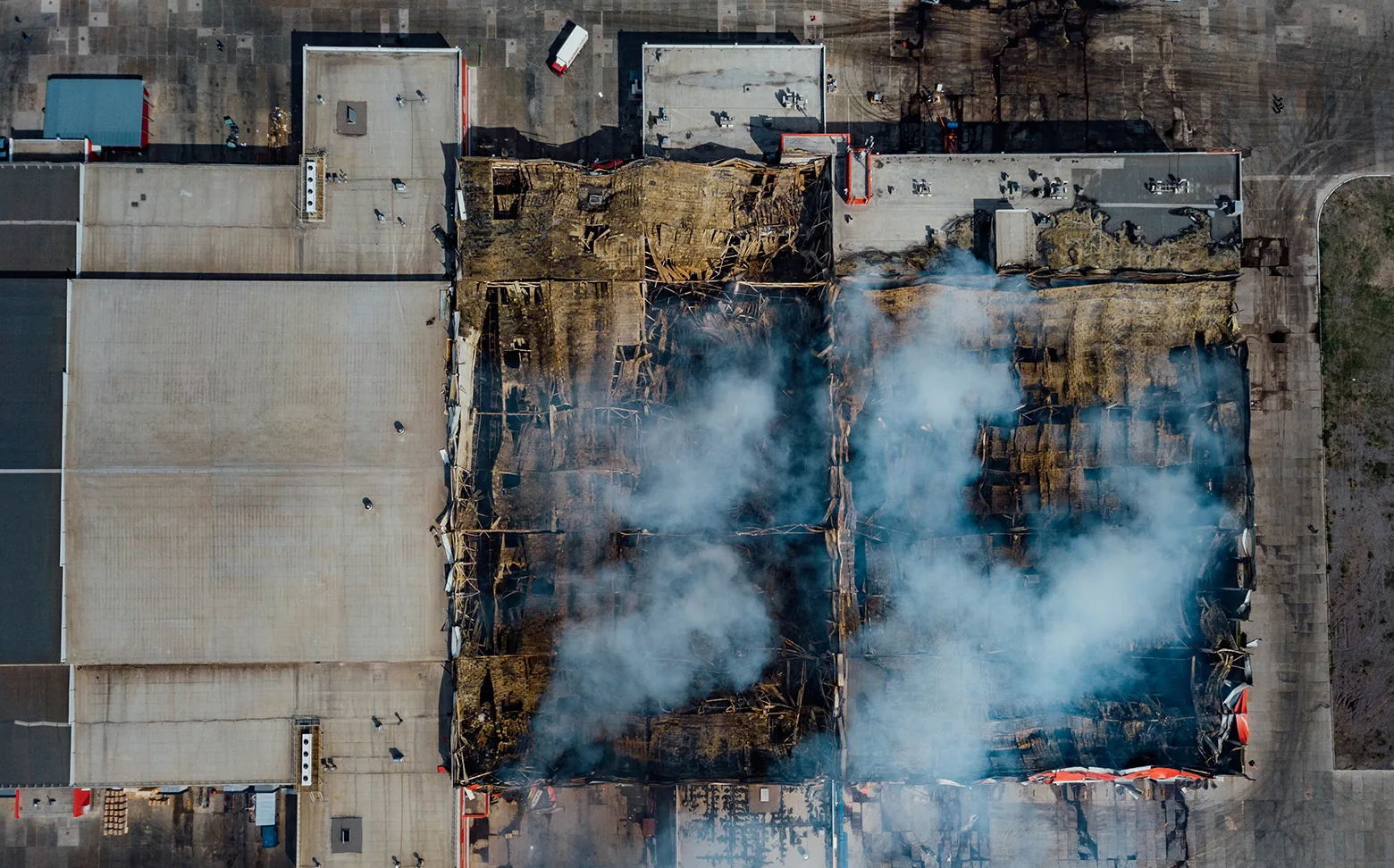 Commercial Fire Damage Roof Repair in Frisco, TX